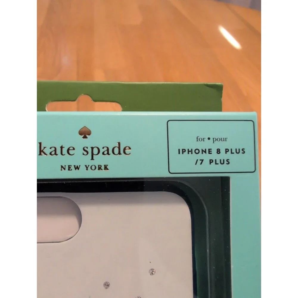 NWT Kate Spade Phone Case  Iphone7/8plus New York City Jeweled Winter Wonderland